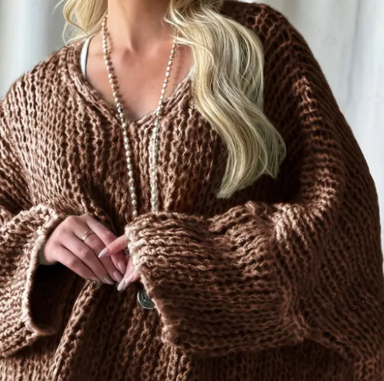 Winter Warm V Neck Sweater