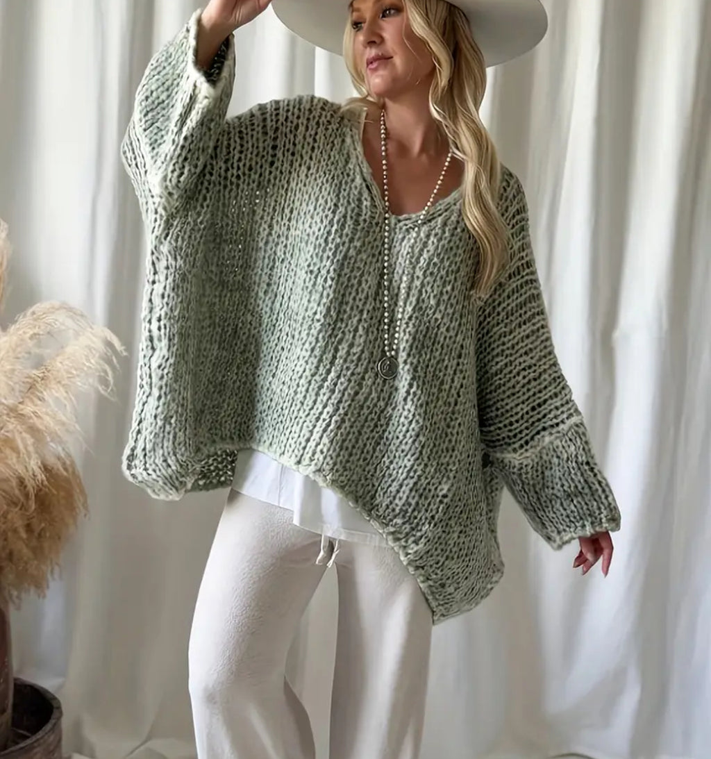 Winter Warm V Neck Sweater